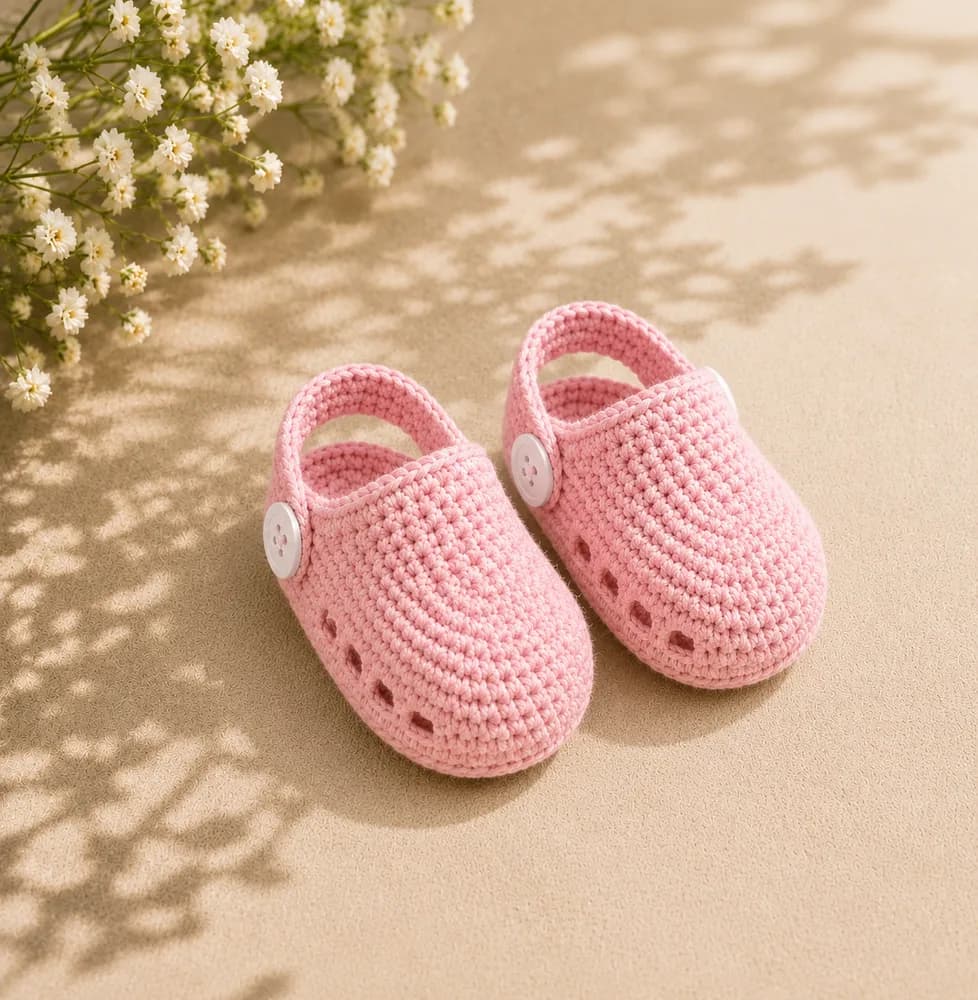 Sapatinho de bebê em crochê Modelo 29