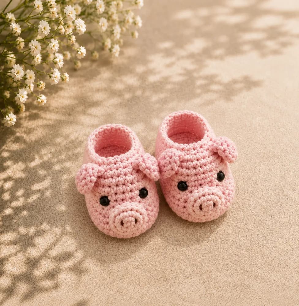Sapatinho de bebê em crochê Modelo 48