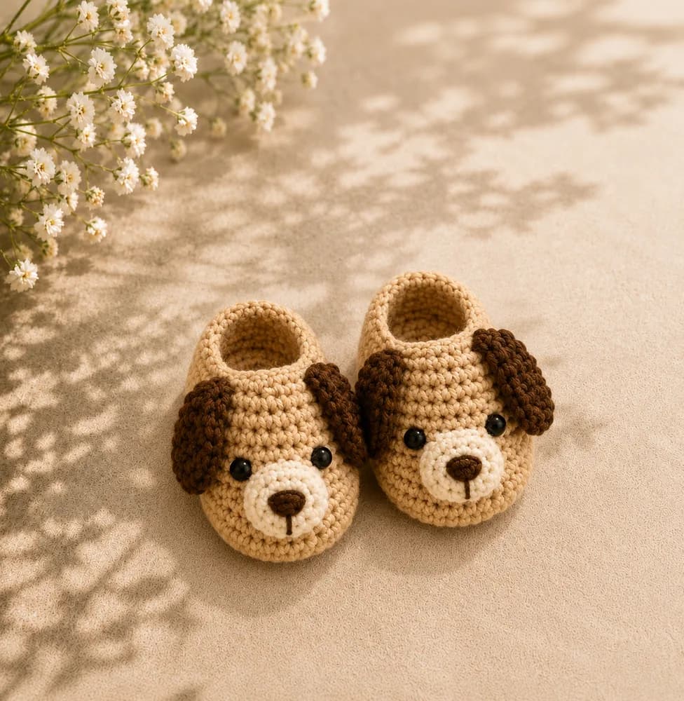Sapatinho de bebê em crochê Modelo 47