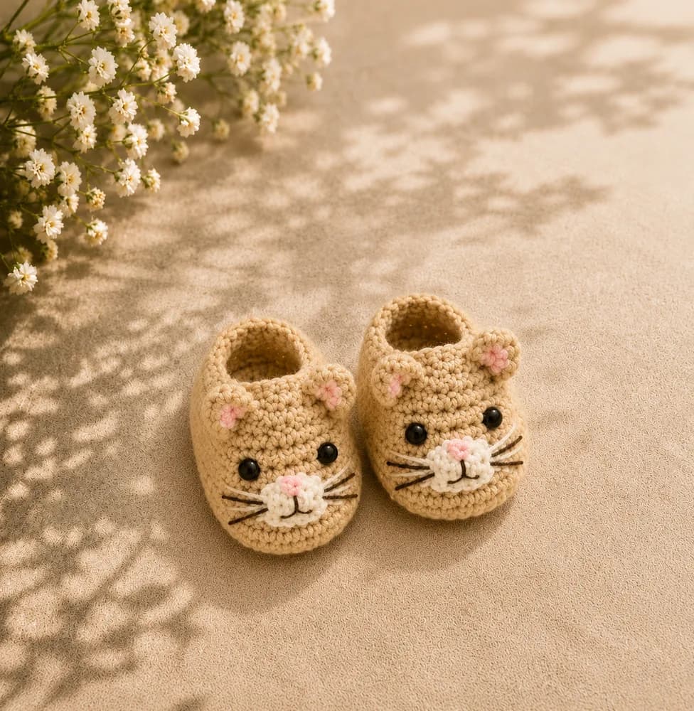 Sapatinho de bebê em crochê Modelo 48