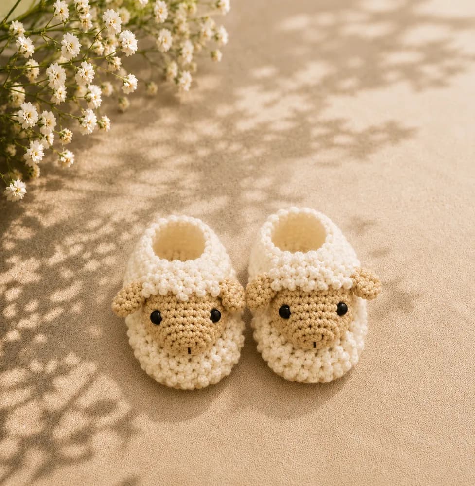 Sapatinho de bebê em crochê Modelo 50